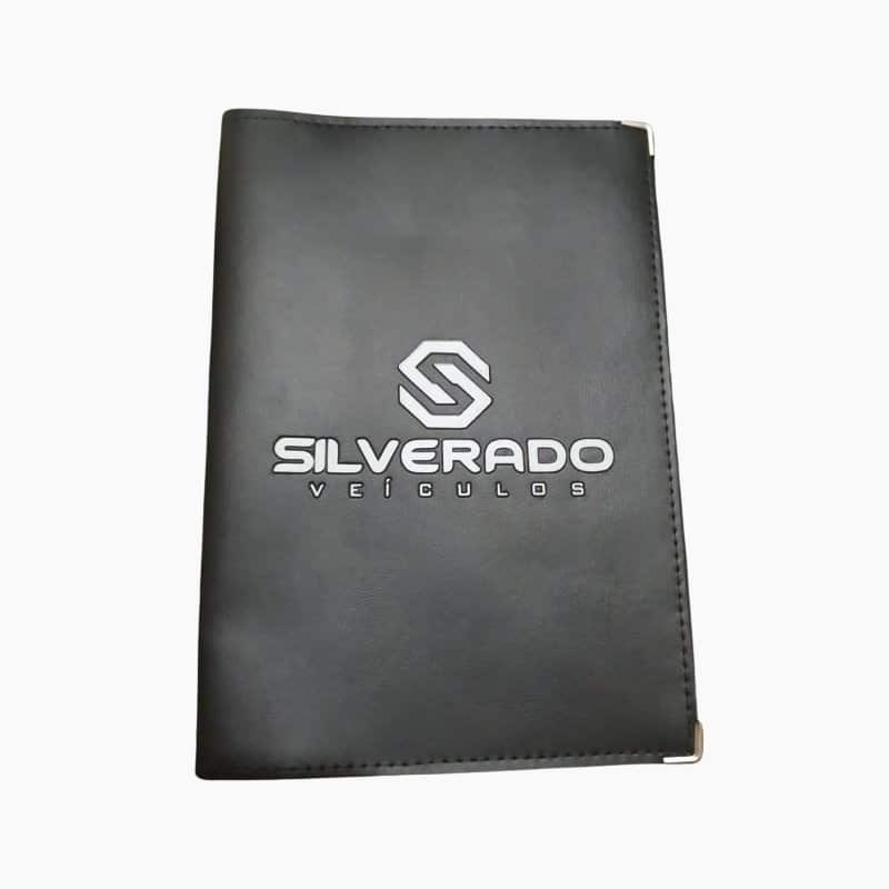 Porta Manual de Couro Sintético - 100 unidades - R$1990,00