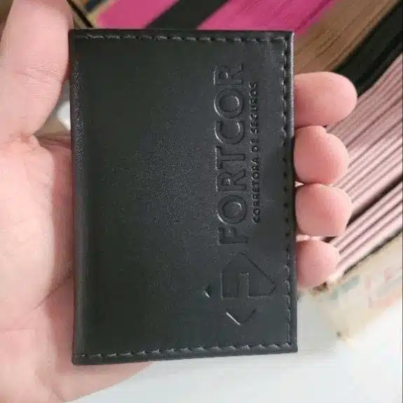 Porta Cartões de Couro sintético - 100 unidades - R$1700,00 - Imagem 2