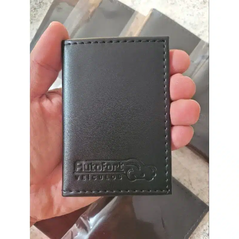 Porta Cartões de Couro sintético - 100 unidades - R$1700,00 - Imagem 3