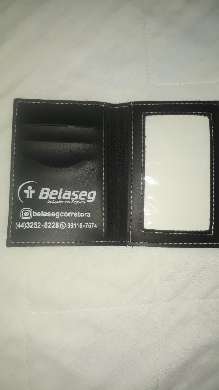 Porta documento Com Viseira - Capa Mole - 100 unidades
